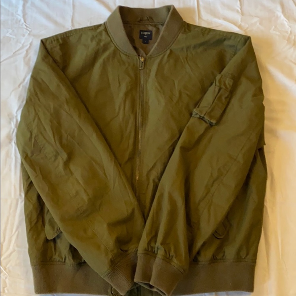 J.CREW Bomber Jacket in Olive